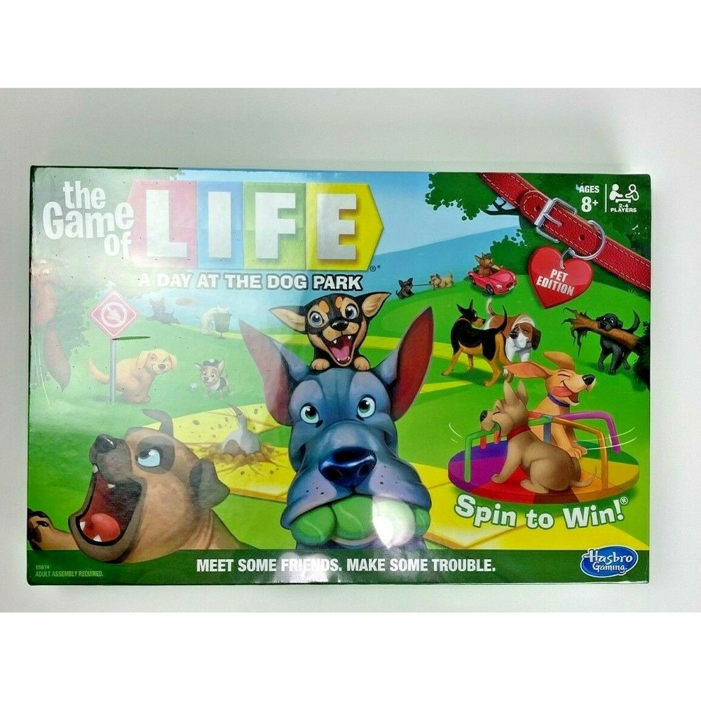 The Game of Life A Day At the Dog Park Pet Edition Board Game New
